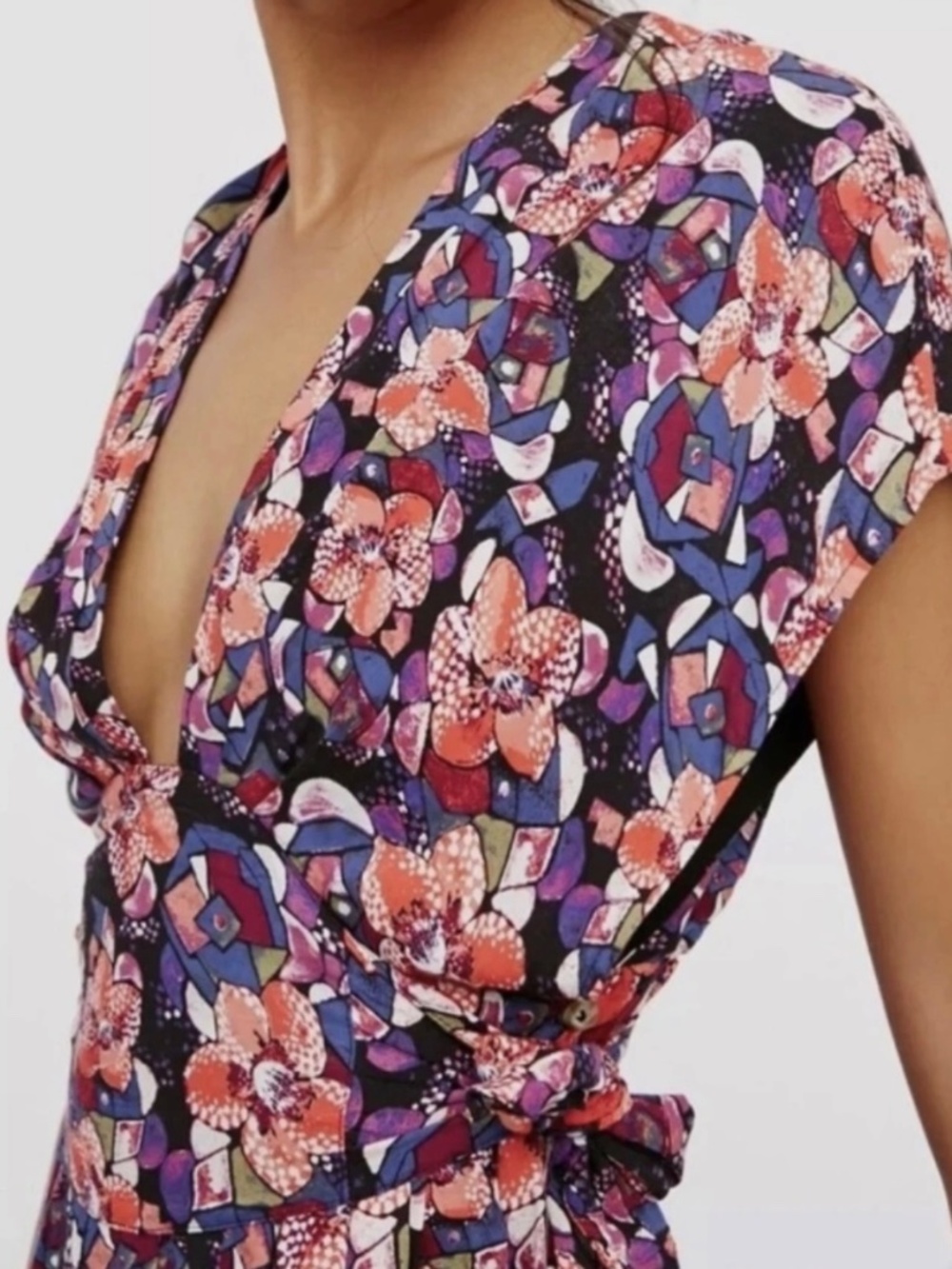 Free People Flowy Floral Dress Size M